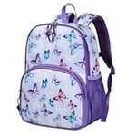 Toddler Backpack, Kasqo Water Resistant Preschool Kids Bookbag Kindergarten Daycare Schoolbag for Boys and Girls 3-6 Years Butterfly