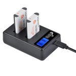 NP-BX1 NP BX1 Battery and Charger with LCD Display for Sony Cyber-Shot M8 DSC-HX80 HX90V HX95 HX99 HX350 RX1 RX1R II RX100 FDR-X3000 HDR-AS50 AS300 Camera