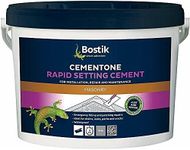 Bostik Cementone Rapid Setting Cement, Sets in 20 Minutes, Ideal for Emergency Filling and Patching Repairs, Waterproof, for Interior & Exterior Use, Colour: Grey, 5kg