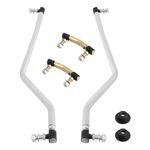 Adjustable LH/RH Steering Drag Link Set With 2 Sector Gear Caps, Fit 436884 436885 & 436887,Compatible with Husqvarna Craftsman AYP Poulan Pro Lawn Mower Replace# 532436884 532436885 532436887