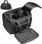 CVLIFE Tactical Gun Range Bag Pistol Shooting Range Duffle Bag, Range Bag for Handguns Gun Case Bag with Lockable Zipper for Shooting Range Outdoor Hunting,Black