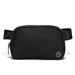 Pander 1L Fanny Pack Everywhere Belt Bag, Bum Bag Crossbody Bags for Women with Adjustable Strap (Black)