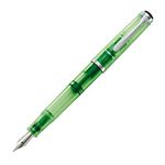 Pelikan Souveran 205 Highlighter Shiny Green Fountain Pen - Shiny Green, extra broad nib