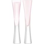 LSA Moya Champagne Flute 170ml Blush | Set of 2 | Mouthblown & Handmade Glass | Hand Painted | MV30