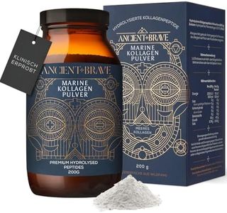 Ancient + Brave Wild Collagen 200g - Wild gefangenes marines Kollagenpulver-Supplement - 100% hydrolysiertes Kollagenpeptid (Fisch) - Fasten, Keto - Anti-Aging, Haut-, Haar- und Nagelgesundheit