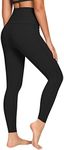 QUEENIEKE Women Yoga Leggings Classic 5.5 Inch High Waist Running Pants Tummy Control Workout Tights size M Color Black