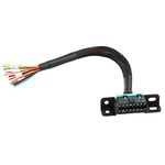 iKKEGOL Universal OBD2 OBD II 16 Pin J1962F Female to Open Cable Braid Dash Port Pigtail Fixed Wire Harness with Underdash Mount Bracket 30cm/12