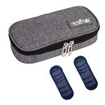 TAWA apollo walker Insulin Cooler Travel Case Diabetic Medication Cooler with 2 Ice Pack and Insulation Liner (Gray)