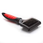 Mikki Dog, Cat, Puppy, Kitten Grooming Soft Pin Slicker Brush -For Knot, Tangles -Sml-Med Pet-Small