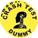 eDesign 2-Pack Crash Test Dummy Sticker Decal Vinyl - 4 Inches - Crash Dummy Sticker for Car Truck Van Window Bumper Laptop Tablet Cup Tumbler Water Bottle and Any Smooth Surface