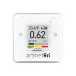 SAF Aranet Radon Detector for Home: Measures 10 Min, Temperature, Relative Humidity, Pressure, E-Ink Display, 7 Year Battery, Portable with Free App