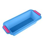 KeepingcooX Silicone Loaf Pan - Non-Stick Bread Baking Pan, Perfect for Bread, Cake, Meatloaf, BPA Free and Dishwasher Safe, Steel Frame Keep Shape Well