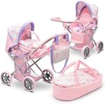 Baby Doll Convertible Pram Stroller