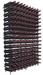 Sorbus Display Rack Large Capacity Wobble-Free Shelves Storage Stand for Bar, Basement, Wine Cellar, Kitchen, Dining Room, etc (Black-150 Bottle), Height 60"-150