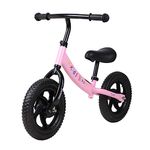 H.yeed 12" Balance Bike for 2-6 Year Old Girls Boys, Toddler Training No Pedal Bicycle with Adjustable Handlebar/Seat, Lightweight Carbon Steel Walking Balance Bike for Age 2 3 4 5 6 Kids