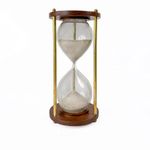 SOHRAB NAUTICALS 60 Minutes Sand Timer (Sheesham Wood and Brass Hourglass,Sand Timer, Sand Clock), Size