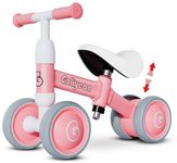 GOLIYEAN Baby Balance Bike Toys for 1 Year Old Girl Gifts, 10-36 Month Toddler Balance Bike, First Riding Bike for One Year Old, 1st Birthday Gifts, 4 Silence Wheels & Adjustable Soft Seat