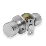 XFORT Tulip Passage Knob Set Satin Chrome, Door Knob for Internal Wooden Doors
