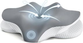 Upgrade Sleep Apnea Pillow, Ergonomic Memory Foam Pillow for Neck Pain Relief, 2 in 1 Adjustable Contour Neck Support Cervical Neck Pillow for Side Back Stomach Sleepers with 1 Removable Cover