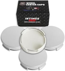 InTimesAuto 63MM 2.5 Inch Wheel Center Caps Rim Wheel Center Hub Caps, Pack of 4 Silver