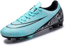 jioovziy Adult's Soccer Shoes Comfort Cleats Football for Womens Mens Walking Athletic Football Cleats Green Adult 8.5