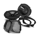 BOSS Audio Systems BHD98 Harley Davidson 6 x 9 Inch Saddlebag Speaker Kit – Fits Select 1998-2013 Road Glide and Street Glide Motorcycles, 300 Watts of Power Per Pair, Full Range, 2 Way, Sold in Pairs