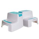 Dreambaby 2-UP Step Stool - Toddlers Stool - Slip Resistant (Aqua, 2)