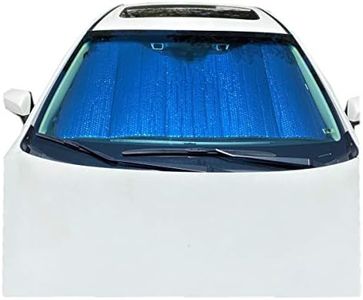 Formosa Covers - Sturdy Plasma Coated Car Windshield Sun Shade Blocks UV Rays - Visor Style Sun Protector Keep Your Vehicle Cool and Reduce Interior Heat (54" W x 30.5" H)