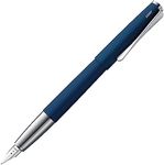 LAMY studio imperialblue - Fountain Pen in elegant metal body - steel nib, partially platinum-plated & in nib size M - incl. LAMY T 10 blue ink cartridge