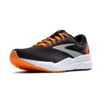 Brooks Men’s Ghost 16 Neutral Running Shoe - Black/Orange/White - 10 Medium