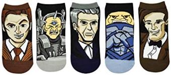 Doctor Who The Doctors Ladies 5 Pair Of Low Cut Socks