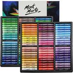 Mont Marte Extra Soft Oil Pastels Vibrant Hues Premium 120pc, Assorted Bright Colours, Vibrant and Buttery, Versatile Art Pastels for Blending, Layering & Shading, Colouring and Sketching