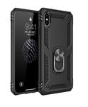 MoreFit Hard Thundar Compatible with iPhone X, Hybrid Shockproof Bumper Defender Cover, Kick Stand Hybrid Desk Stand for iPhone X - Black