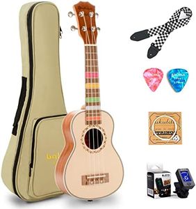 Balnna Concert Ukulele, Traditional 23 inch ukulele for beginners, Kids Learn To Play Uke, Ukalalee pack with Gig Bag & Tuner & Strap & Extra One Set Strings & Picks