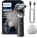 Philips Shaver 5000X Series, Wet and Dry Electric Shaver, SkinProtect Technology, 360 Flexing Head, 1 h Charging/5 min. Quick Charge, P-Cap Silver, Model X5004/00