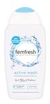 Femfresh Ultimate Care Active Vaginal Wash - Intimate Feminine Hygiene Shower & Bath Gel Cleanser - pH Balanced, Soap Free, Fragrance Free Gel Formula with 12-hour Sweat Protection - 250ml