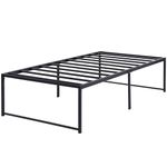 VECELO 18" Platform Tall Bed Frame,Mattress Foundation/No Box Spring Needed/Heavy Duty Steel Slat Support (Twin Size)