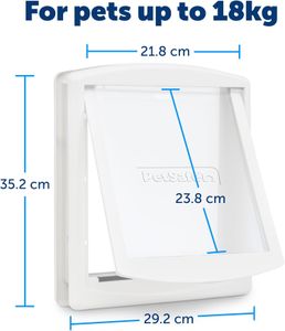 PetSafe Staywell Pet Door, White, Medium Size