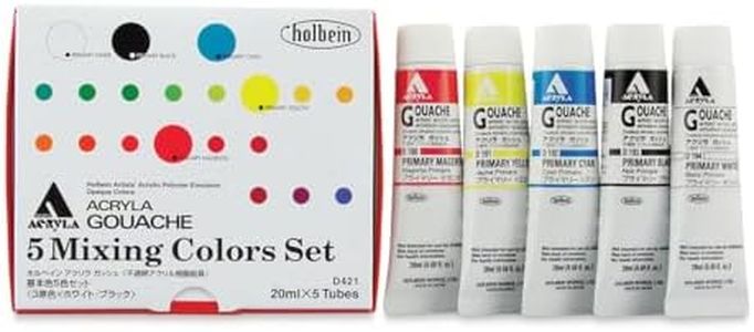 Holbein - Acryla Gouache 5-Color 20ml Mixing Color Set