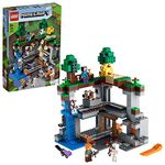 LEGO 21169 Minecraft The First Adventure Nether Playset with Steve, Alex, Skeleton, Dyed Cat Figures, Moobloom & Horned Sheep, Gift for Boys and Girls