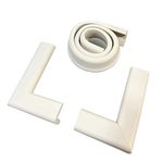 Cardinal Gates SPK Small Hearth Pad Kit - Fireplace Baby Proofing - Adhesive Backed Fireplace Bumpers for Babies - 4 Foot Roll of Padding & Two 6" x 9" Corners - Made in The USA - Ivory