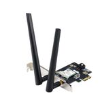 ASUS PCE-BE6500 BE6500 Tri Band PCI-E WiFi 7 (802.11be), Bluetooth 5.4, WPA3 Network Security, OFDMA and MU-MIMO, Multi-link Operation