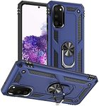 Samsung S20 Case, Galaxy S20 5G (2020) Cases, Military Grade Heavy Duty Protection Phone Cases Cover with Ring Kickstand for Samsung Galaxy S20 (Blue)