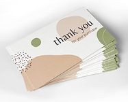 Pack of 200, 2" x 3.5", Thank You for Your Purchase Business Cards, Elegant and Professional Design, Recommended for Online Retailers, Small Business Owners and Local Stores