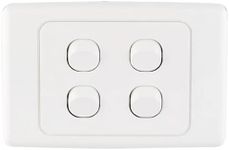 4 Gang 240v 10A Amp Wall Light Switch Australian SAA Approval Compatible to C2000 Series…