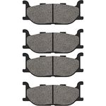 Road Passion Brake Pads Front and Rear for YAMAHA XV 1600 Road Star 2001-2005/Silverado 2007-2009/Midnight 2003/XV 1600 Midnight Star 2002-2003/XV1600 A Wildstar 1999-2004
