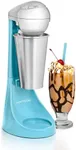 Nostalgia Two-Speed Electric Milkshake Maker and Drink Mixer, Includes 16-Ounce Stainless Steel Mixing Cup & Rod, Blue