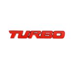 MAD HORNETS Metal 3D Turbo Logo Car Emblem Badge Sticker Trunk Bumper Decal Red