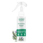 Aravi Organic Rosemary Water Hair Spray For Hair Growth - Reducing Hair Fall, Strengthens Hair & Breakage - Promotes Healthy Follicles and Thicker Hair - For Men & Women - Fragrance Free -100 ml
