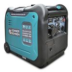 Könner & Söhnen KS 5500iE S ATSR portable petrol inverter generator(70 dB Lpa 7 m) silent inverter generator 5500 W,UK Plug Sockets 1x13 A,1x32 A (230 V),2 USB ports